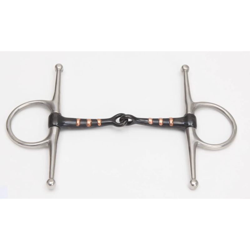 Mors à aiguilles simple brisure black sweet iron Shires