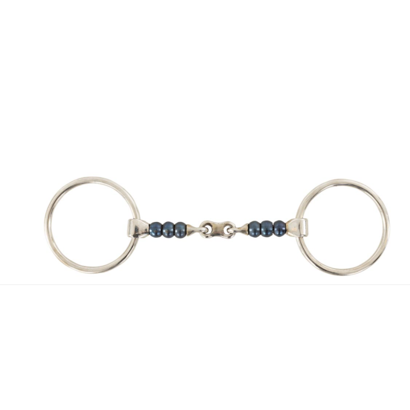 Mors 2 anneaux double brisure à rouleaux sweet iron BR