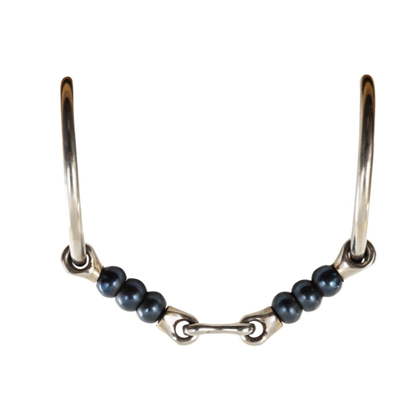 Mors 2 anneaux double brisure à rouleaux sweet iron BR