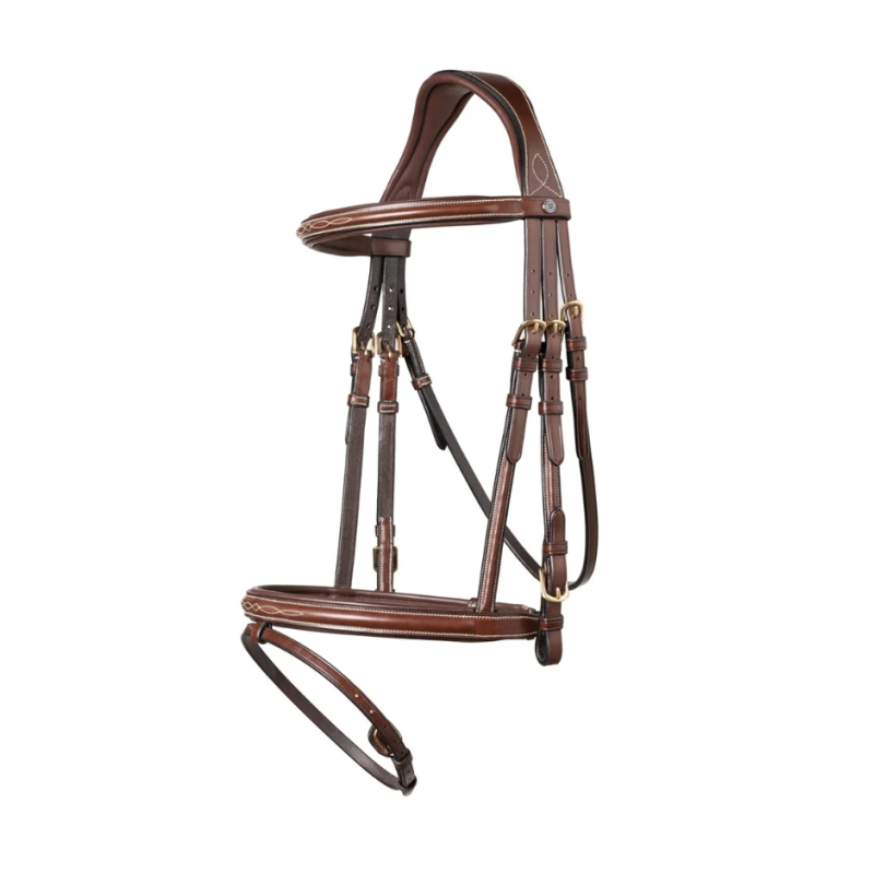 Bridle anatomic combined noseband Knokke
