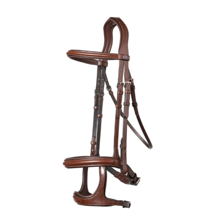 Bridle anatomic double noseband Paris