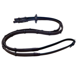 Rubber Reins With Stops - One