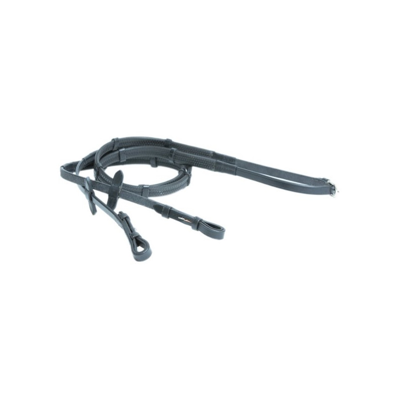 SOFT RUBBER REINS + LEATHER LOOPS - HFI