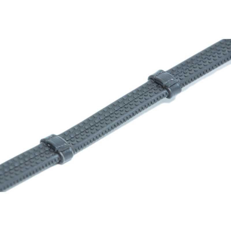 SOFT RUBBER REINS + LEATHER LOOPS - HFI