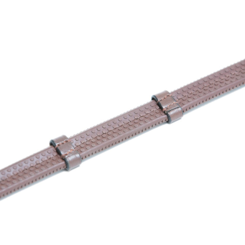 SOFT RUBBER REINS + LEATHER LOOPS - HFI