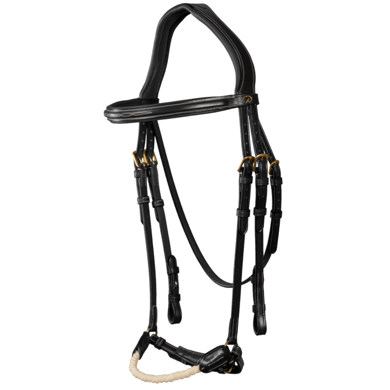 Rope Drop Noseband Bridle - D Collection